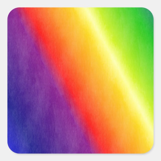 Rainbow Square Sticker (Front)