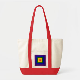Rainbow Square Tote Bag