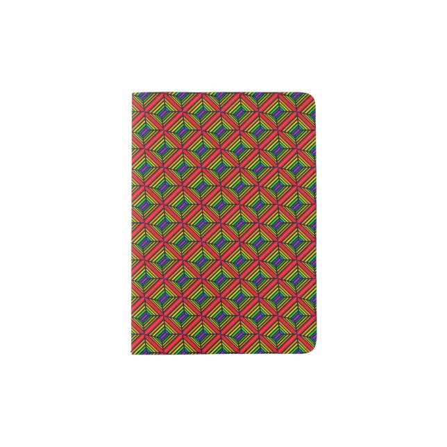 Rainbow Squared Passport Holder (Front)