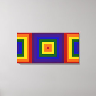 Rainbow Squares Canvas Print