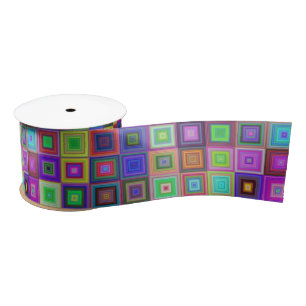 rainbow squares ribbon