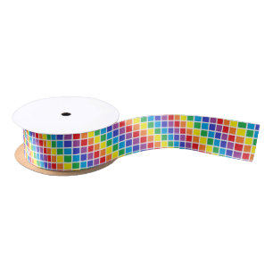 Rainbow Squares Ribbon