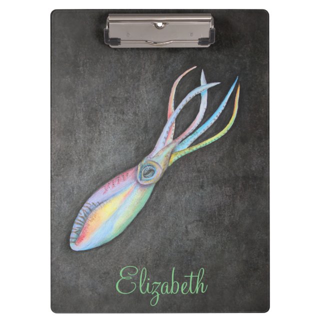 Rainbow Squid Clipboard (Front)