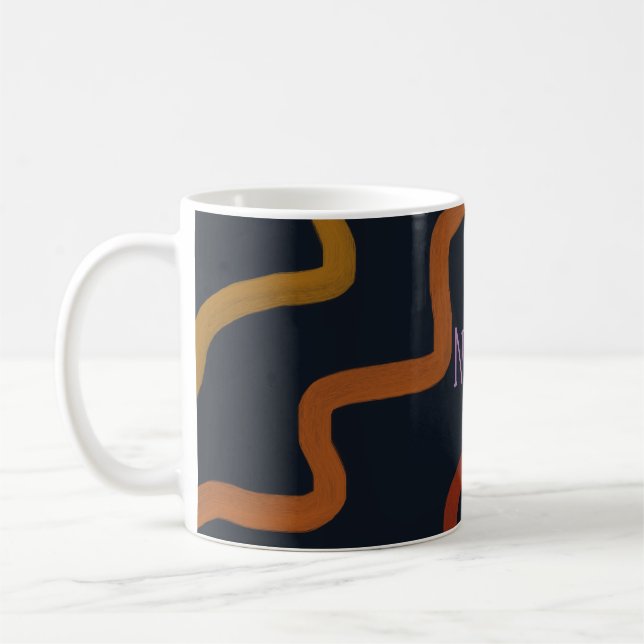 Rainbow Squiggle Coffee Mug (Left)