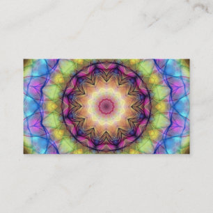 Rainbow stained Glass Business Card