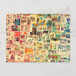 Rainbow Stamps Postcard