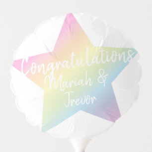 Rainbow Star Baby Shower Balloon