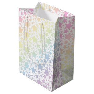 Rainbow Star Baby Shower Medium Gift Bag