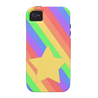 Rainbow Star iPhone 4/4S Case