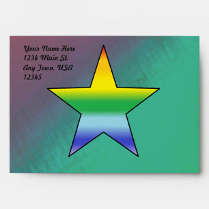 Rainbow Star Envelope