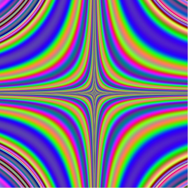 Rainbow Star Fractal 2 Cutout (Front)