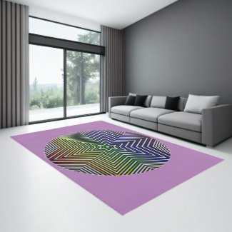 Rainbow Star Modern Pattern Indoor Area Rug