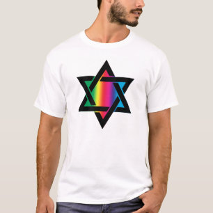 Rainbow Star of David T-Shirt