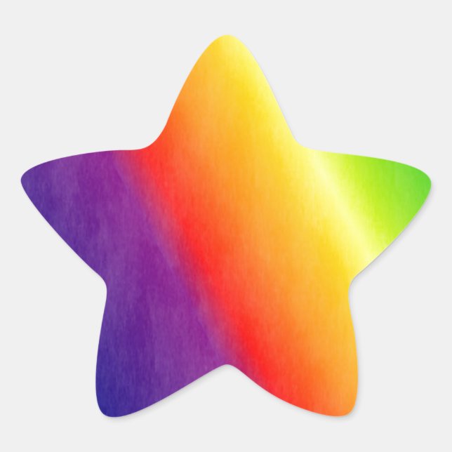 Rainbow Star Sticker (Front)