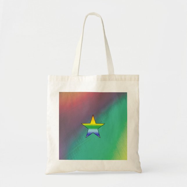 Rainbow Star Tote Bag (Front)