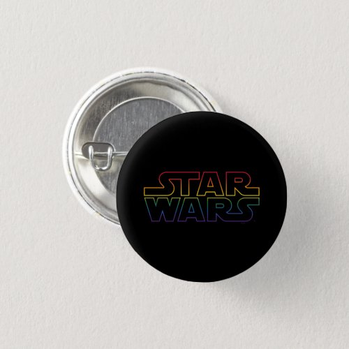 Rainbow Star Wars Logo Outline Button
