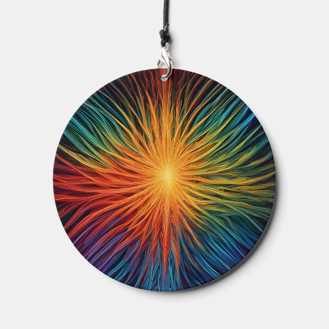 Rainbow Starburst Wind Chime (Front)