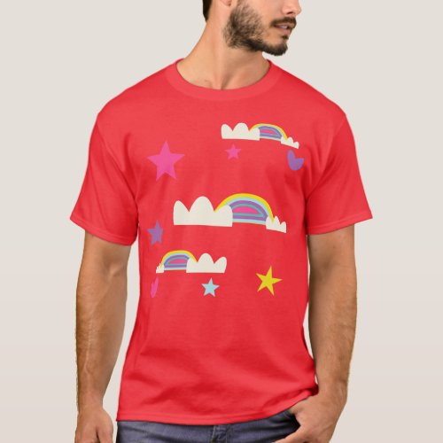 rainbow stars and hearts T_Shirt