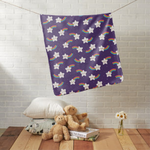 Rainbow Stars Baby Blanket
