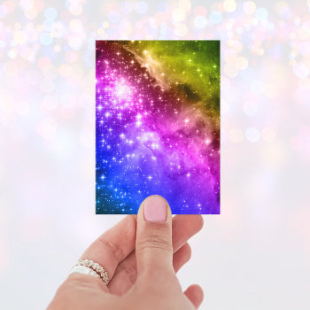Rainbow Stars Business Card by annaleeblysse at Zazzle