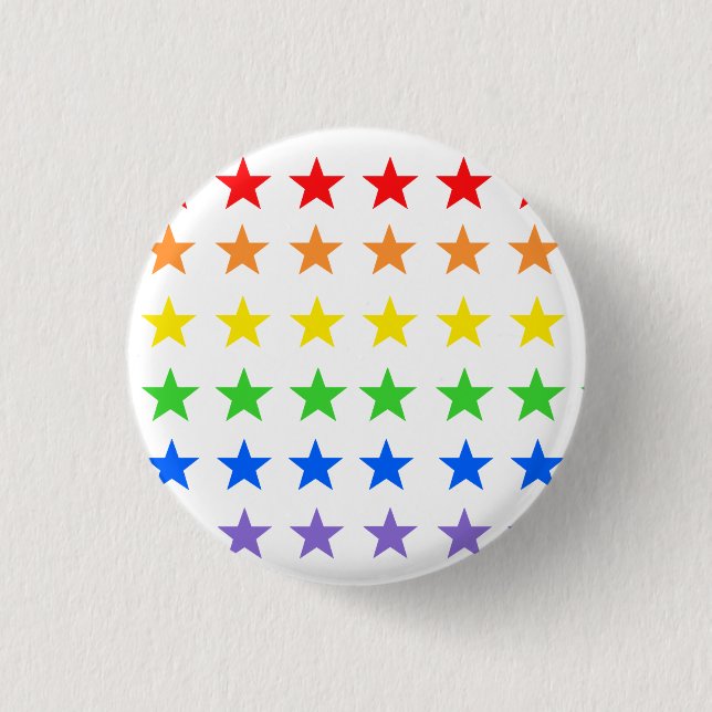 Rainbow stars  button (Front)