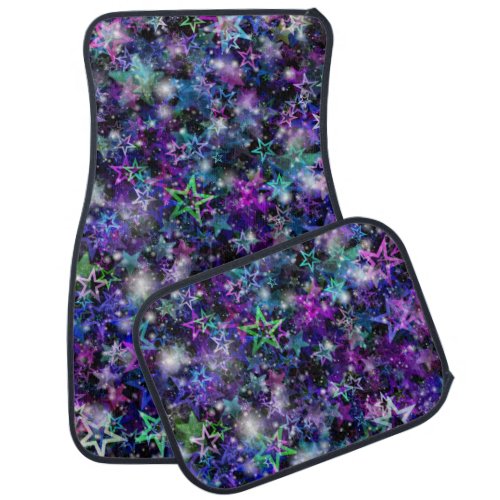 rainbow stars car mats