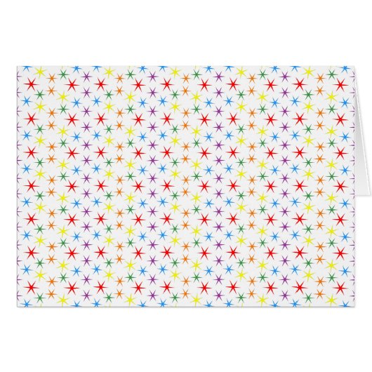 Rainbow Stars Cards (Front Horizontal)