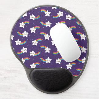 Rainbow Stars Gel Mouse Pad