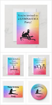 Rainbow Stars Gymnastics Birthday