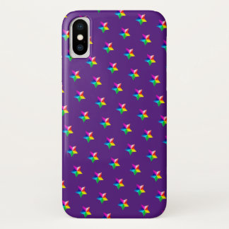 rainbow stars on purple Case-Mate iPhone case