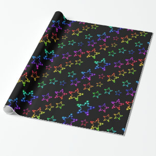 Rainbow Stars Pattern Wrapping Paper