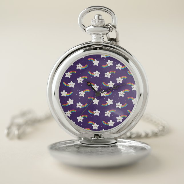 Rainbow Stars Pocket Watch (Inside)
