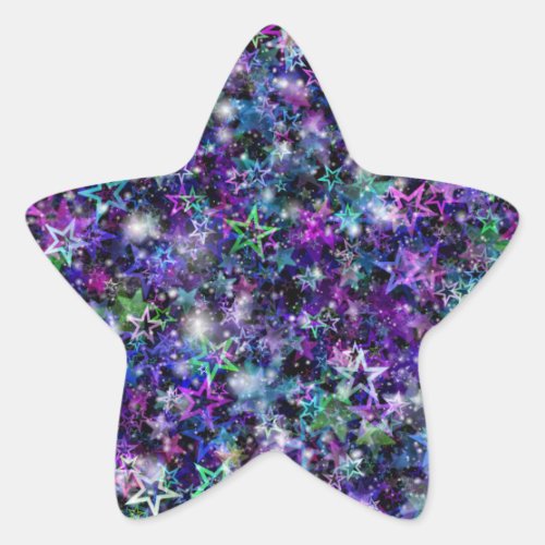 rainbow stars stickers