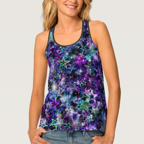 rainbow stars tank top