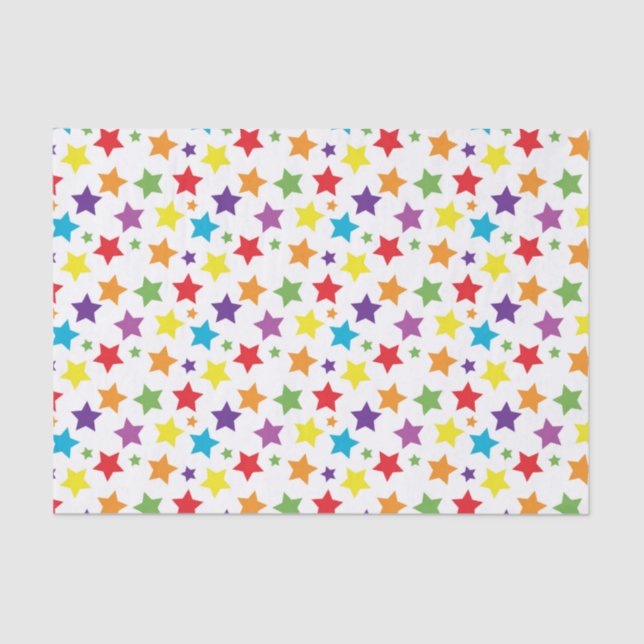 Rainbow Stars Tissue Paper (Front)