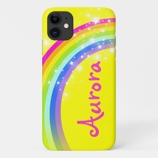 Rainbow stars yellow bright Case-Mate iPhone case (Back)