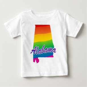 Rainbow State Of Alabama Baby T-Shirt