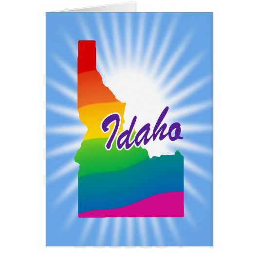 Rainbow State Of Idaho Cards (Front)