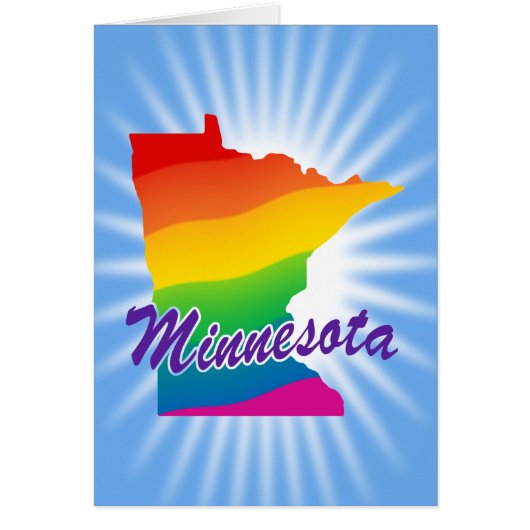 Rainbow State Of Minnesota Cards (Front)