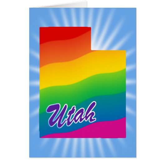 Rainbow State Of Utah Cards (Front)