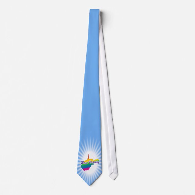 Rainbow State Of West Virginia Tie (Front)