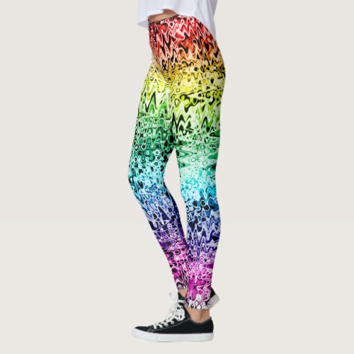 rainbow static leggings