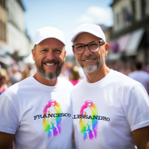 Rainbow Statue of David T-Shirt – LGBTQ+ Pride Art