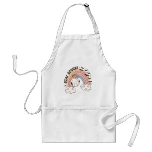 Rainbow Stay Spooky Adult Apron