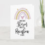 Rainbow stay strong bereavement miscarriage loss card