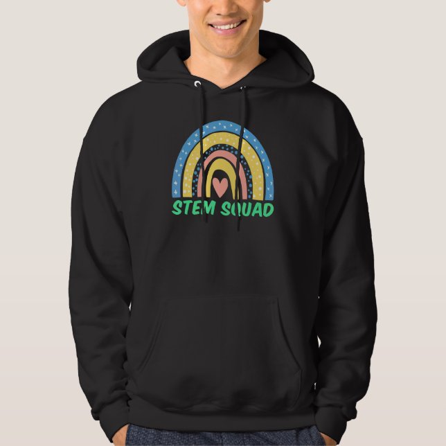 Rainbow Stem Science Technology Engineering Math T Hoodie (Front)