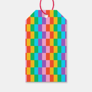 Rainbow Steps Blocks Gift Tag – Bold & Colorful
