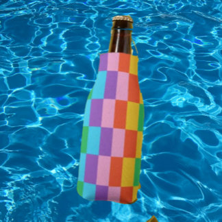 Rainbow Steps Blocks Pattern Beverage Cooler