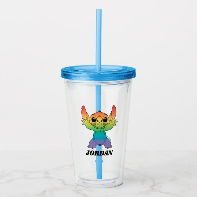 Rainbow Stitch Acrylic Tumbler (Front)