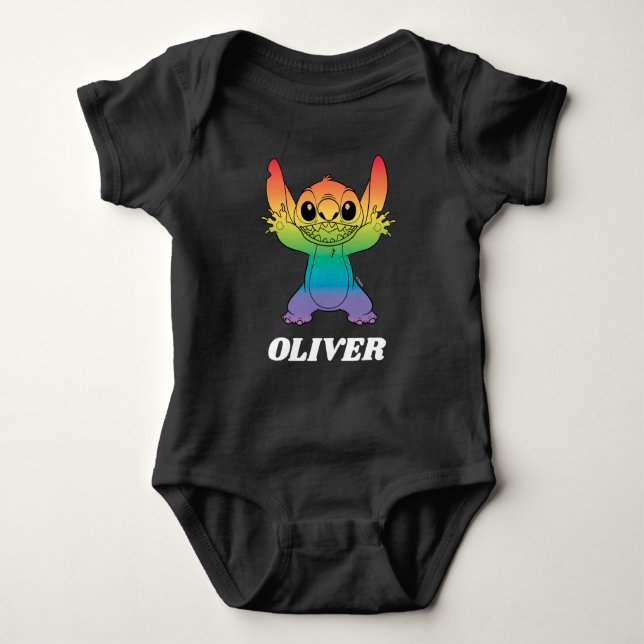 Rainbow Stitch Baby Bodysuit (Front)